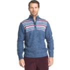 Big & Tall Men's Fairisle Button Sweater, Size: 2xb, Brt Blue