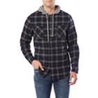 Men's Unionbay Switchback Flannel Hooded Button-down Shirt, Size: Medium, Black