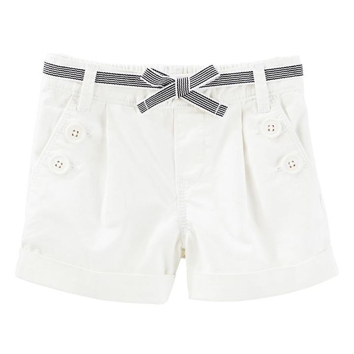 Girls 4-8 Oshkosh B'gosh&reg; White Sailor Shorts, Girl's, Size: 4