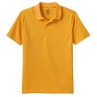 Boys 4-7 Chaps School Uniform Solid Performance Polo, Boy's, Size: 7, Gold