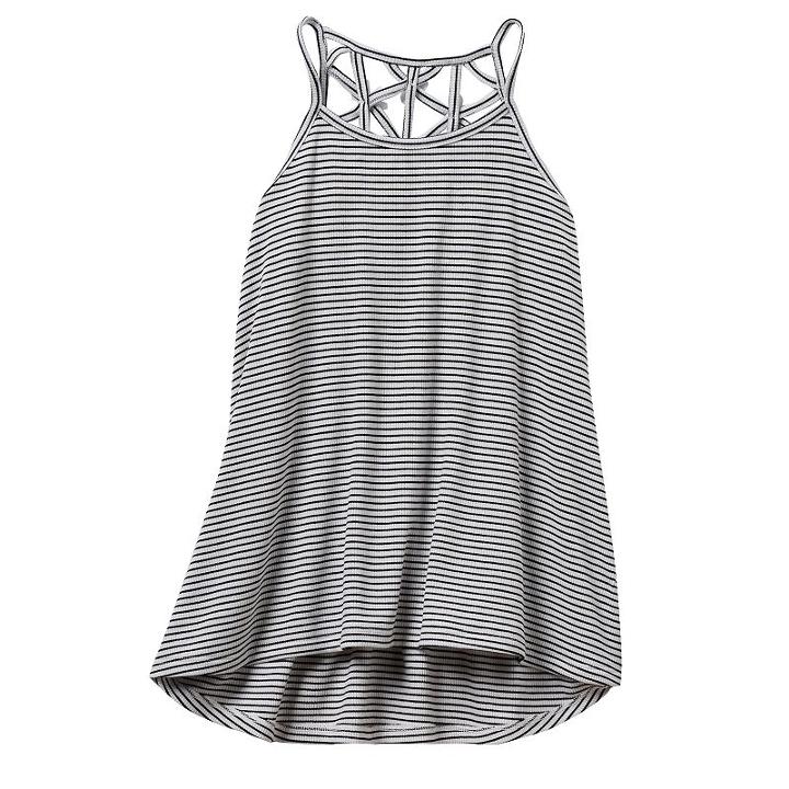 Girls 7-16 & Plus Size So&reg; Lattice Back High-low Tank Top, Girl's, Size: 16 1/2, White