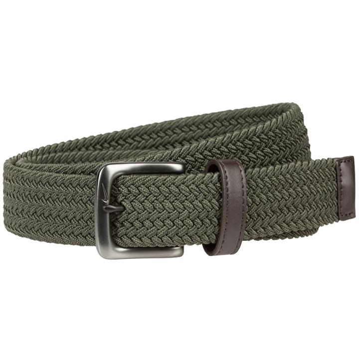 Men's Nike Stretch Woven Braided Belt, Size: Large, Dark Brown