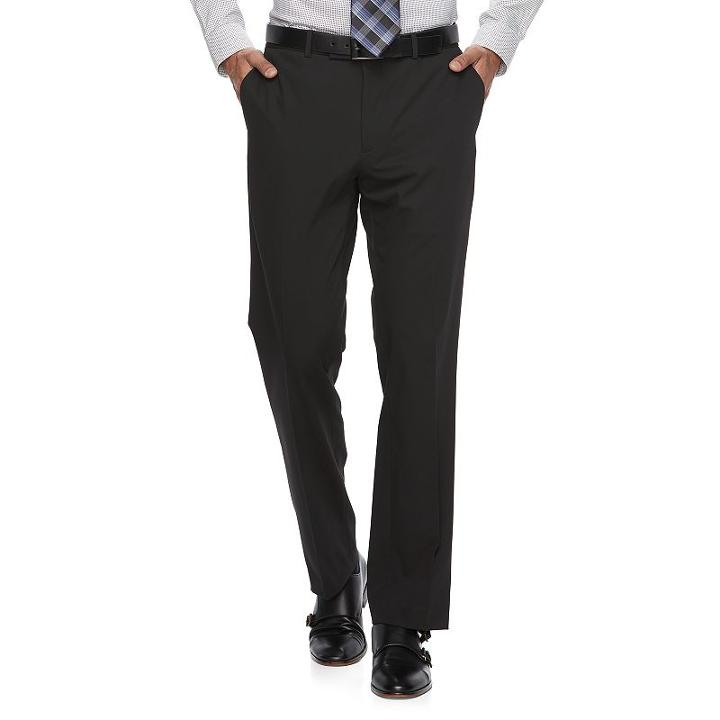 Men's Apt. 9&reg; Premier Flex Extra-slim Fit Suit Pants, Size: 30x30, Black