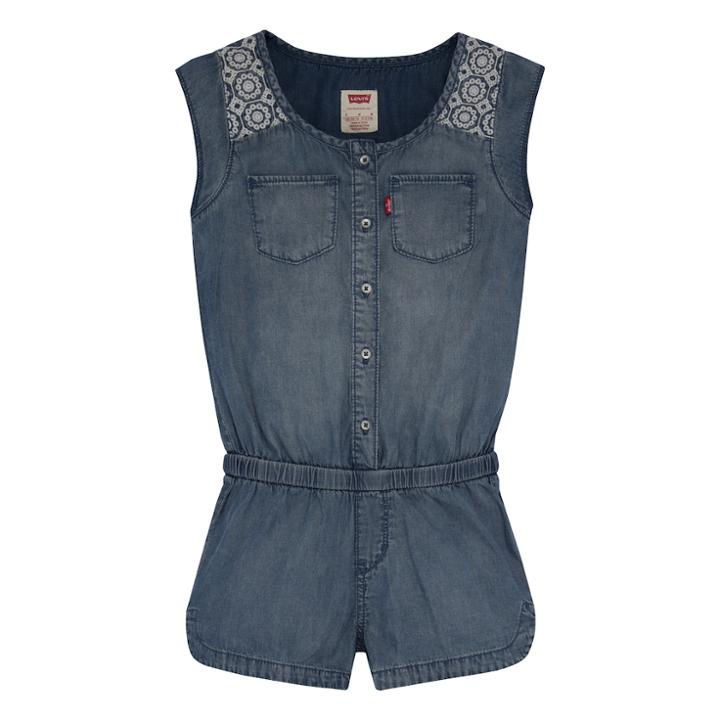 Girls 7-16 Levi's Lightweight Denim Romper, Size: Xl, Light Blue