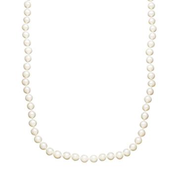 Freshwater By Honora Freshwater Cultured Pearl Necklace In 10k Gold (6-7 Mm), Women's, Size: 18, White