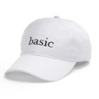 Women's So&reg; Embroidered Basic Baseball Cap, White