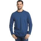 Men's Arrow Classic-fit Mock-layer Crewneck Sweatshirt, Size: Large, Blue Other