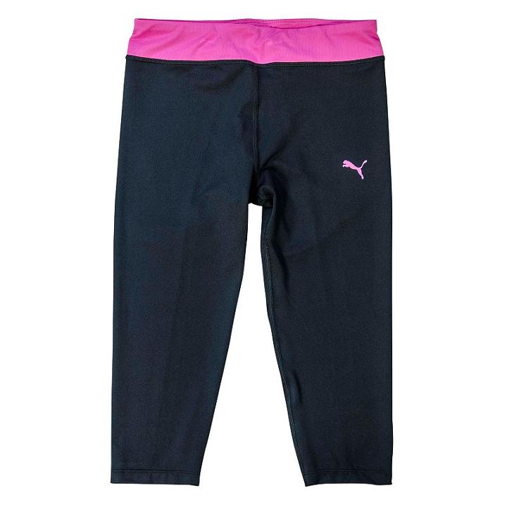 Girls 4-6x Puma Core Tech Capri Leggings, Girl's, Size: 5, Brt Pink