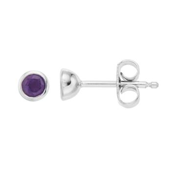 Boston Bay Diamonds Sterling Silver Amethyst Stud Earrings, Women's, Purple
