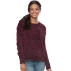 Juniors' Mudd&reg; Chenille Sweater, Teens, Size: Xl, Purple Oth