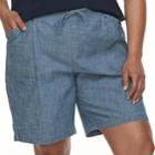 Plus Size Croft & Barrow&reg; Drawstring Shorts, Women's, Size: 3xl, Med Blue