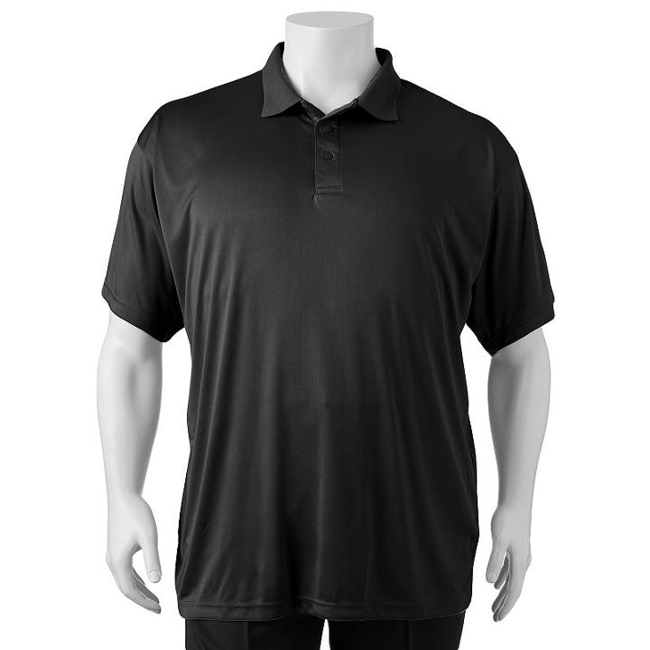 Big & Tall Champion Solid Performance Polo, Men's, Size: Xl Tall, Black