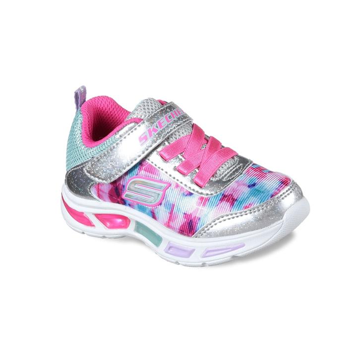 Skechers S Lights Litebeams Dance N Glow Toddler Girls' Light Up Sneakers, Size: 5 T, Yellow