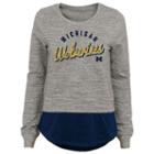Women's Michigan Wolverines Mock-layer Tee, Size: Medium, Grey