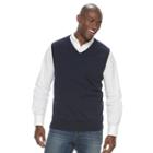 Men's Croft & Barrow&reg; True Comfort Classic-fit Sweater Vest, Size: Xxl, Dark Blue