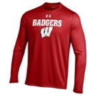 Men's Under Armour Wisconsin Badgers Logo Tech Tee, Size: Medium, Multicolor