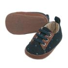 Baby Boy Oshkosh B'gosh&reg; Low Top Sneaker Crib Shoes, Size: 3-6 Months, Blue Brown