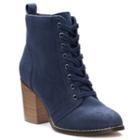 Candie's&reg; Couture Women's Block Heel Ankle Boots, Teens, Size: 5.5 Med, Blue