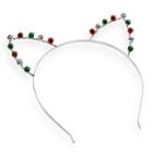 Jingle Bell Cat Ear Headband, Women's, Multicolor