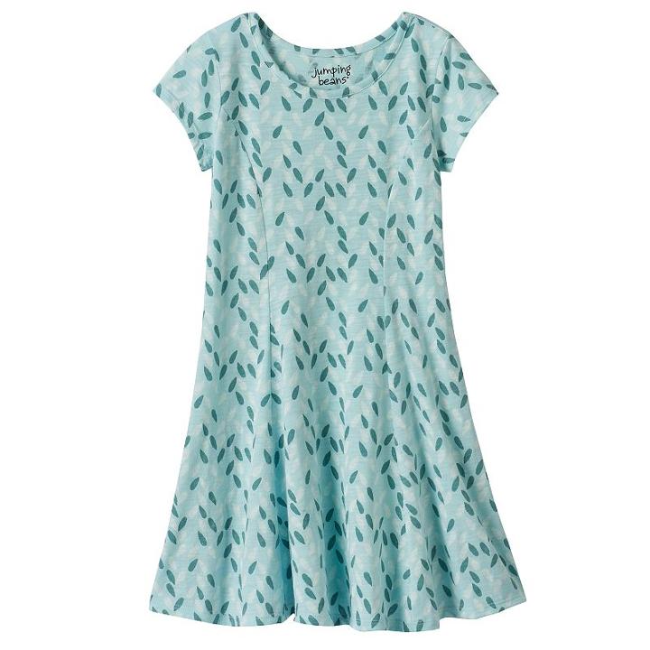 Girls 4-10 Jumping Beans&reg; Princess Seam Skater Dress, Girl's, Size: 10, Turquoise/blue (turq/aqua)