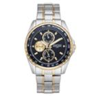 Armitron Men's Two Tone Stainless Steel Dress Watch - 20/5313bktt, Size: Large, Multicolor