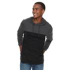 Men's Urban Pipeline&reg; Colorblock Hooded Tee, Size: Large, Med Grey