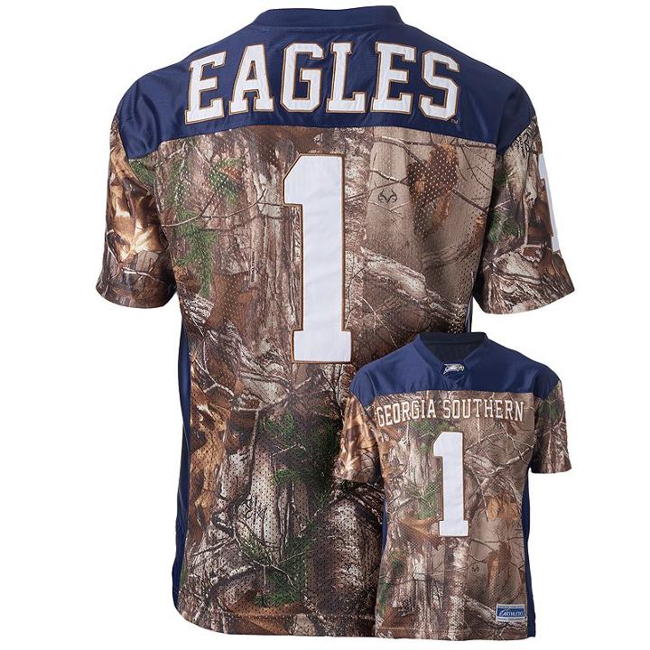 Men's Georgia Southern Eagles Game Day Realtree Camo Jersey, Size: Xl, Brown
