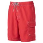 Big & Tall Sonoma Goods For Life&trade; Microfiber Swim Trunks, Men's, Size: 2xb, Med Red