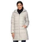 Women's Hemisphere Hooded Puffer Packable Down Jacket, Size: Medium, White