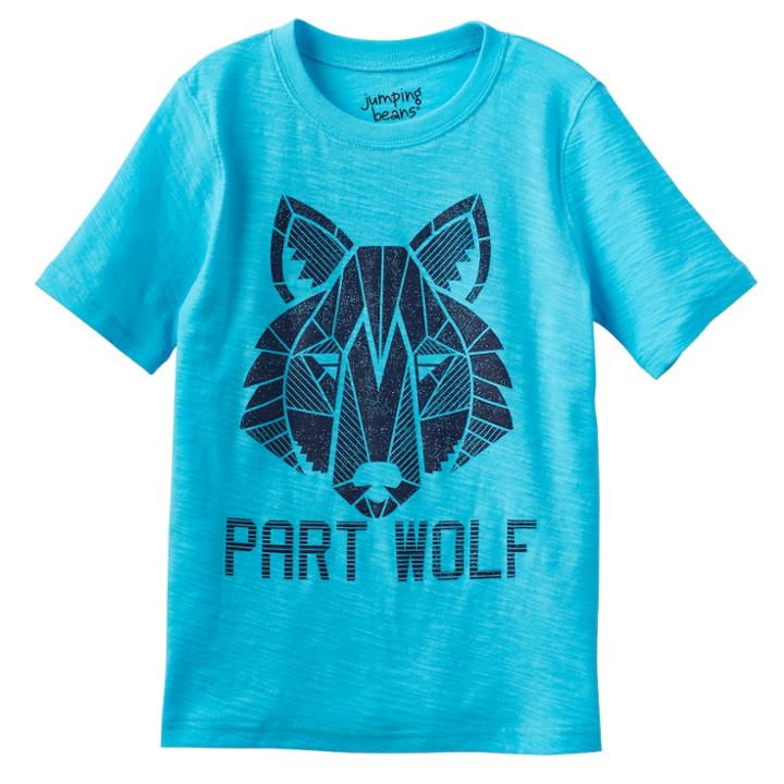 Boys 4-10 Jumping Beans&reg; Slubbed Graphic Tee, Size: 4, Dark Blue