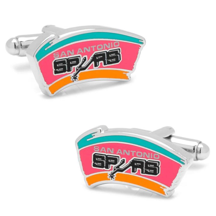 Retro San Antonio Spurs Cuff Links, Men's, Black