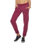 Women's Tek Gear&reg; Fleece Banded Bottom Mid-rise Sweatpants, Size: Xl, Dark Red