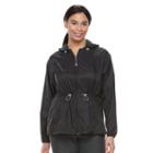 Plus Size Tek Gear&reg; Hooded Anorak Windbreaker Jacket, Women's, Size: 3xl, Black