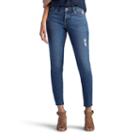 Women's Lee Ana Modern Series Skinny Ankle Jeans, Size: 8 - Regular, Dark Blue