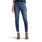 Women's Lee Ana Modern Series Skinny Ankle Jeans, Size: 8 - Regular, Dark Blue