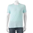 Men's Sonoma Goods For Life&trade; Heathered Everyday Tee, Size: Large, Turquoise/blue (turq/aqua)