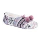 Women's Muk Luks Knit Ballet Slippers, Size: S-m, Blue
