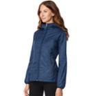 Women's Heat Keep Faux-fur Lined Soft Tech Jacket, Size: Xl, Blue (navy)