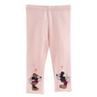 Disney's Mickey Mouse & Minnie Mouse Baby Girl Fleece-lined Glittery Kissing Graphic Leggings By Jumping Beans&reg;, Size: 3 Months, Brt Pink