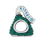Sterling Silver Crystal Hershey's Kiss Bead - Made With Swarovski Crystals, Women's, Green