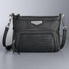 Simply Vera Vera Wang Easton Crossbody Bag, Women's, Black