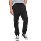 Men's Hollywood Jeans Graham Moto Jogger Pants, Size: Medium, Black