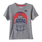 Boys 4-7x Adidas Football Graphic Tee, Boy's, Size: 4, Dark Grey