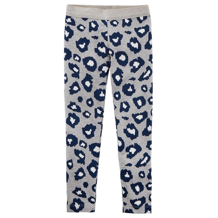 Girl's 4-8 Carter's Leopard Print Leggings, Size: 5