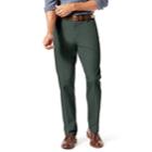 Men's Dockers&reg; Signature Khaki Lux Straight-fit Stretch Pants D2, Size: 38x30, Dark Green