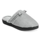 Isotoner Women's Chevron Clog Slippers, Size: Large, Grey