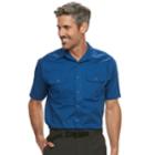 Men's Croft & Barrow&reg; Classic-fit Quick-dry Outdoor Button-down Shirt, Size: Xl, Blue