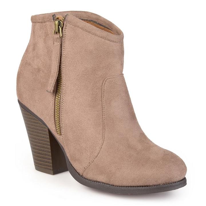 Journee Collection Link Women's Ankle Boots, Girl's, Size: 9, Beig/green (beig/khaki)