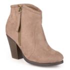 Journee Collection Link Women's Ankle Boots, Girl's, Size: 9, Beig/green (beig/khaki)