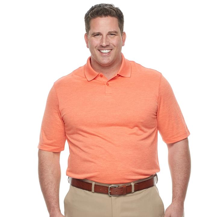 Big & Tall Haggar Regular-fit Space-dye Polo, Men's, Size: 3xb, Drk Orange